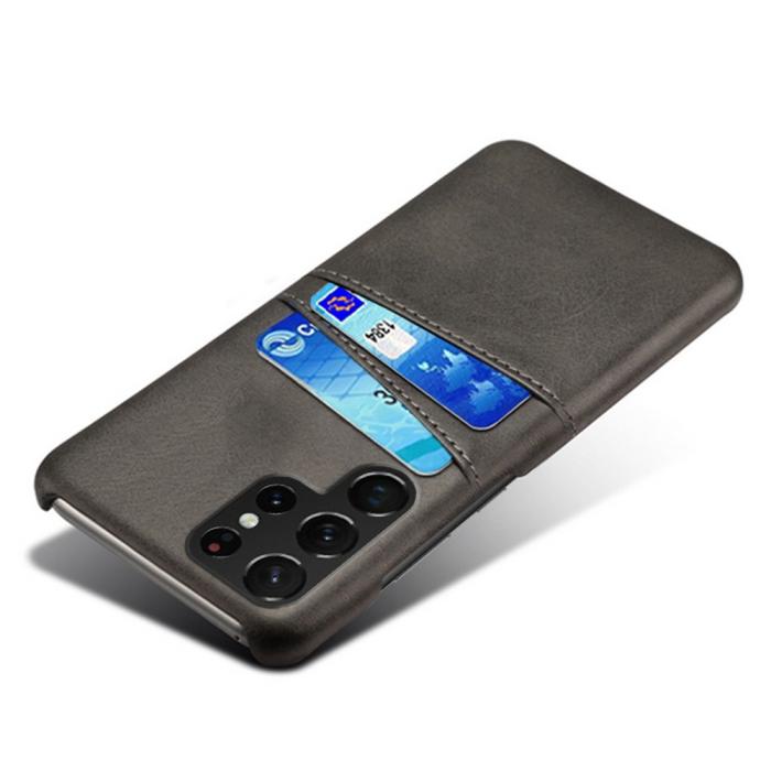 Bild 3, KSQ Samsung Galaxy S23 Ultra Skal Med 2 Kortfack Svart