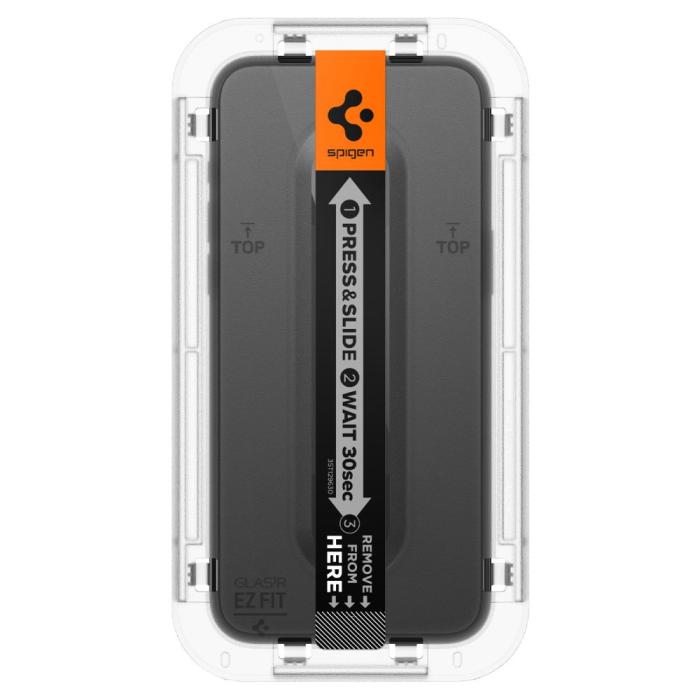 Bild 5, Spigen iPhone 15 Pro 2-PACK GLAS.tR FC 