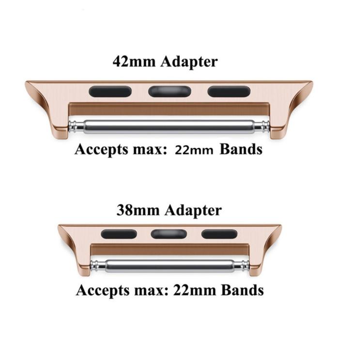 Bild 2, Spring Bar Fästen till Apple Watch 41/40/38 mm - Roséguld