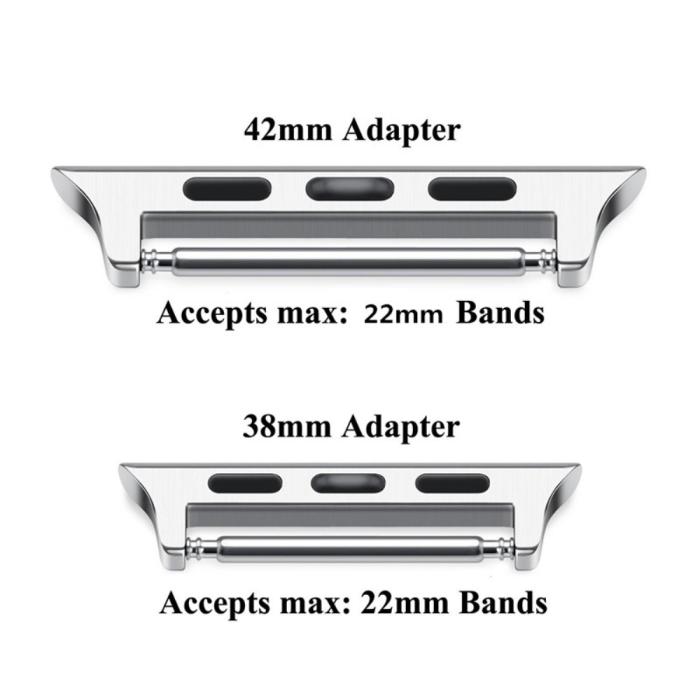 Bild 5, Spring Bar Fästen till Apple Watch 41/40/38 mm - Silver