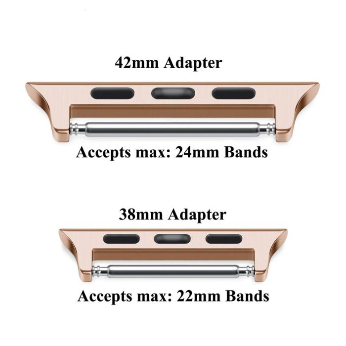 Bild 2, Spring Bar Fästen till Apple Watch 42/44/45/49 mm Roséguld