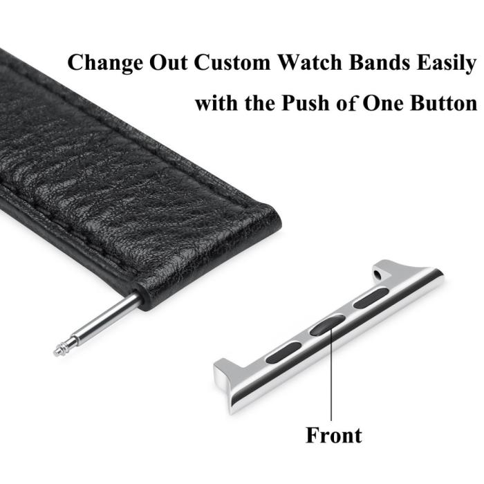 Bild 2, Spring Bar Fästen till Apple Watch 42/44/45/49 mm Silver