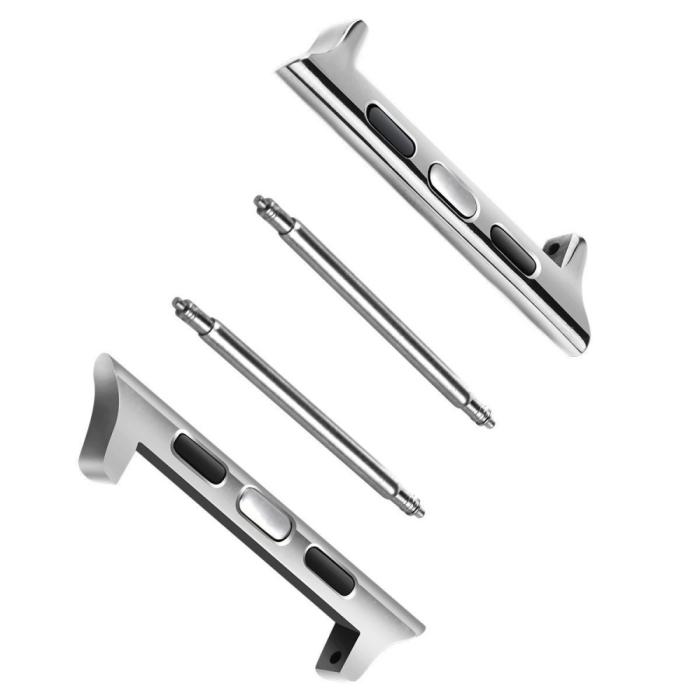 Bild 4, Spring Bar Fästen till Apple Watch 42/44/45/49 mm Silver