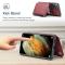 Samsung Galaxy S21 - CASEME Skal med Plånboksfunktion - Röd