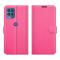 Motorola Moto G100 - Litchi Läder Fodral - Rosa