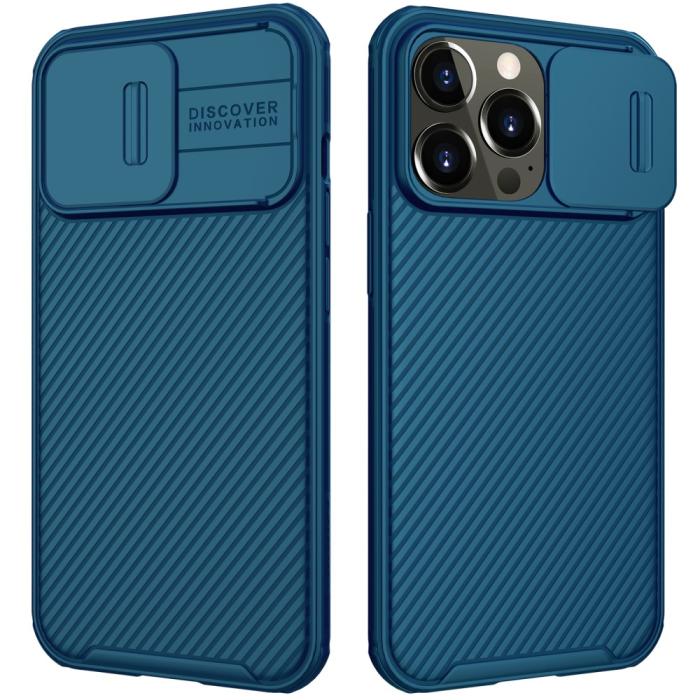 Bild 1, iPhone 13 Pro - NILLKIN CamShield Pro Mobilskal - Blå