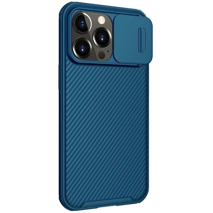Bild 4, iPhone 13 Pro - NILLKIN CamShield Pro Mobilskal - Blå