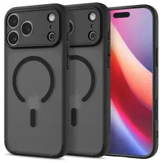 Spigen iPhone 17 Pro Skal MagSafe Ultra Hybrid Frostad Svart