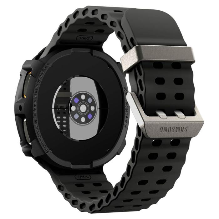 Bild 4, Spigen Galaxy Watch 8 40 mm Skal Rugged Armor Matt Svart