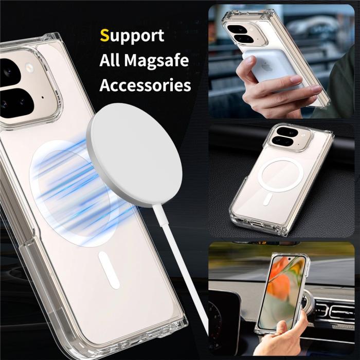 Bild 3, Google Pixel 10 Pro Fold Skal Magsafe Hybrid Transparent