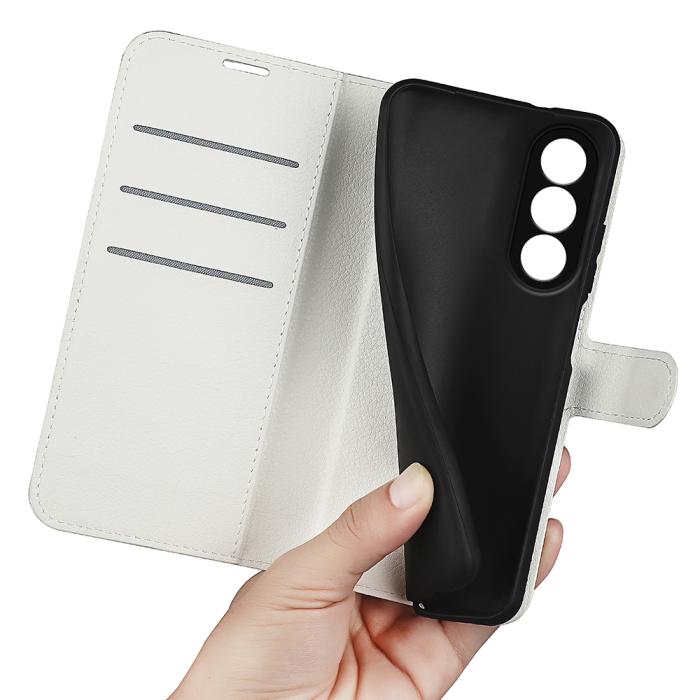 Bild 4, OnePlus Nord 5 5G Fodral Litchi Läder Vit