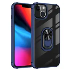 iPhone 14 Plus Skal Shockproof Ring Hybrid Bl&aring;