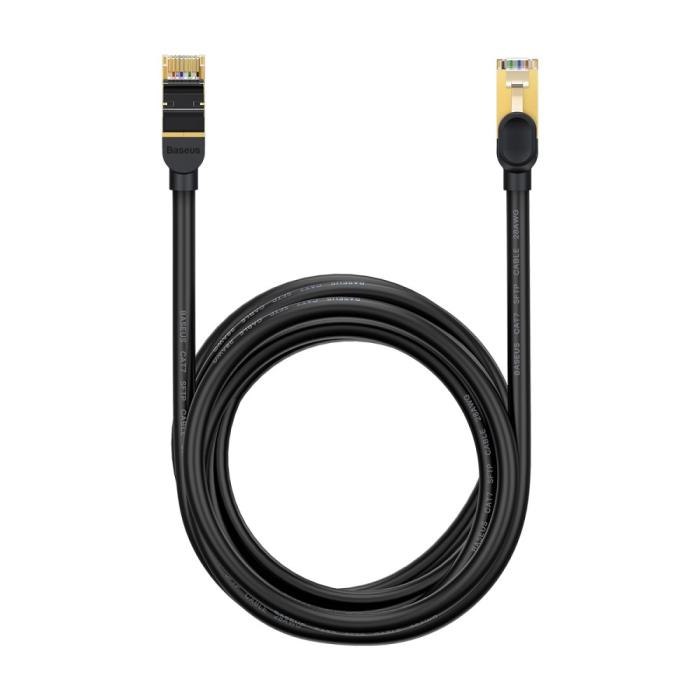 Bild 2, Baseus 5m Cat7 RJ45 Nätverkskabel Svart