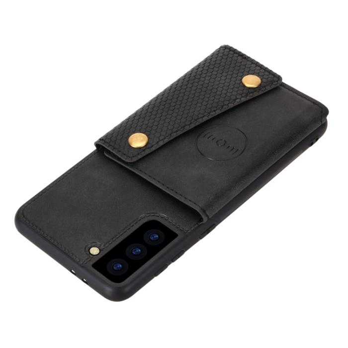 Bild 4, Samsung Galaxy S22 Skal Med Kortfack Och Magnet Svart