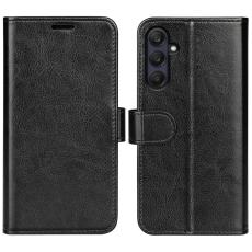 Samsung Galaxy A26 5G Fodral Crazy Horse L&auml;der Svart