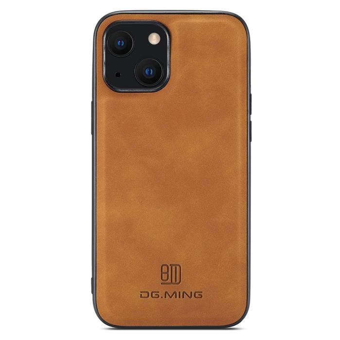 Bild 2, DG.MING iPhone 15 Plus Skal Läderbelagt Brun