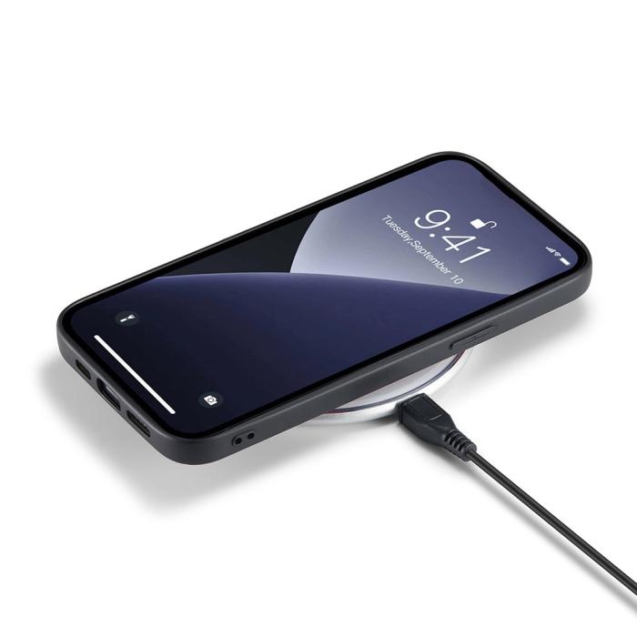 Bild 4, DG.MING iPhone 15 Plus Skal Läderbelagt Brun