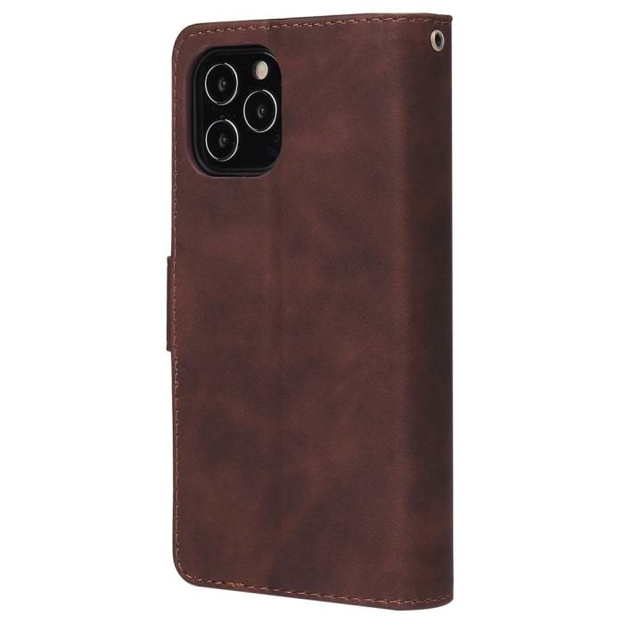 Bild 6, iPhone 15 Fodral 6-Kort Multifunktionell Brun