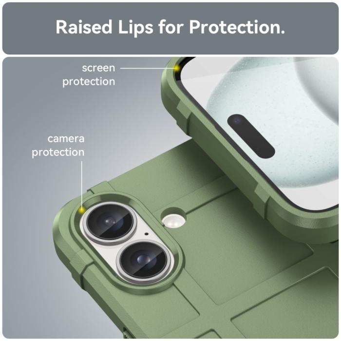 Bild 3, iPhone 16 Plus Skal Robust Grön