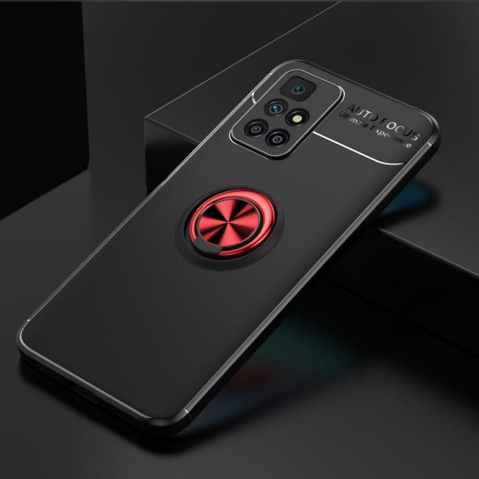 Bild 2, Xiaomi Redmi 10 Skal Ring Hållare Svart/Röd