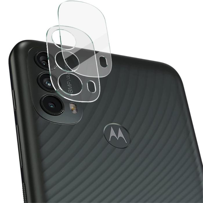 Bild 1, IMAK Motorola Moto E40 Linsskydd Härdat Glas Med Akryl Lock