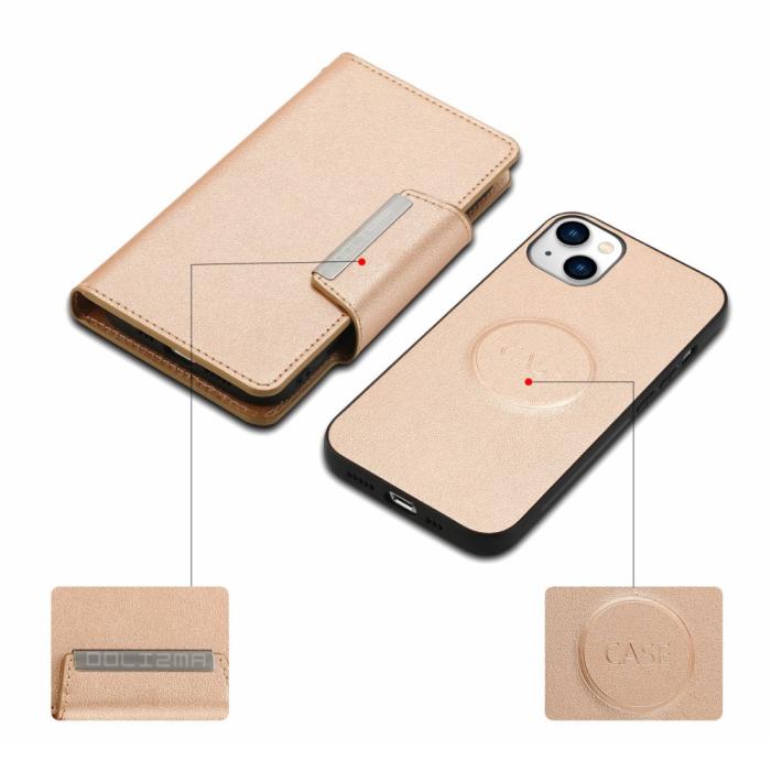 Bild 3, iPhone 15 Plus 2in1 Magnet Fodral Guld