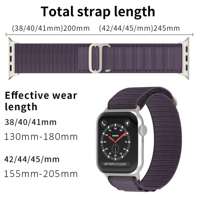 Bild 4, Apple Watch 38/40/41 mm Armband Alpine Pro Loop Deep Purple