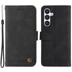 Samsung Galaxy A54 5G Fodral Skin Touch L&auml;der Svart