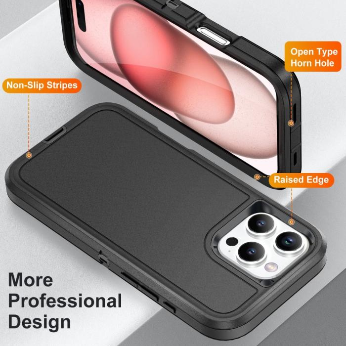 Bild 3, iPhone 16 Pro Skal Xtreme Shockproof Hybrid Svart