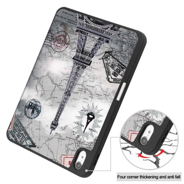 Bild 6, iPad 11 2025 / 10.9 2022 Fodral Tri-Fold Pennhållare Eiffeltornet