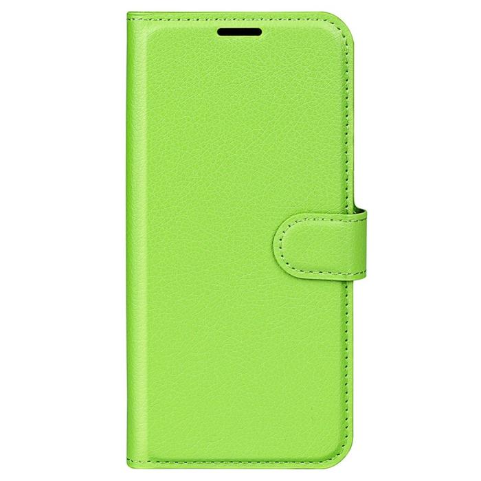 Bild 5, Samsung Galaxy S23 Ultra Fodral Litchi Läder Grön