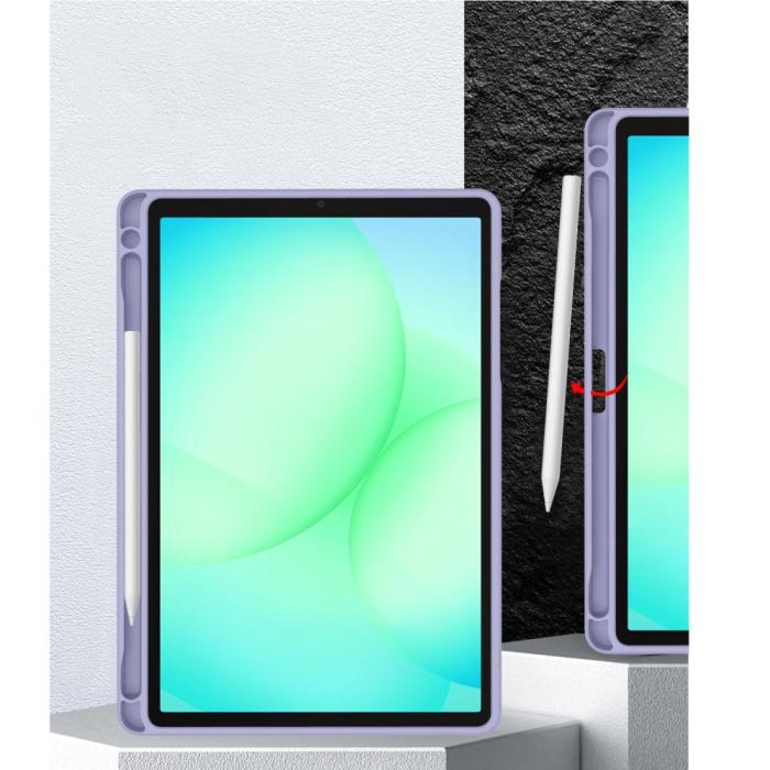 Bild 6, Tech-Protect Galaxy Tab A11/A9 Fodral SC Hybrid Violet Marble
