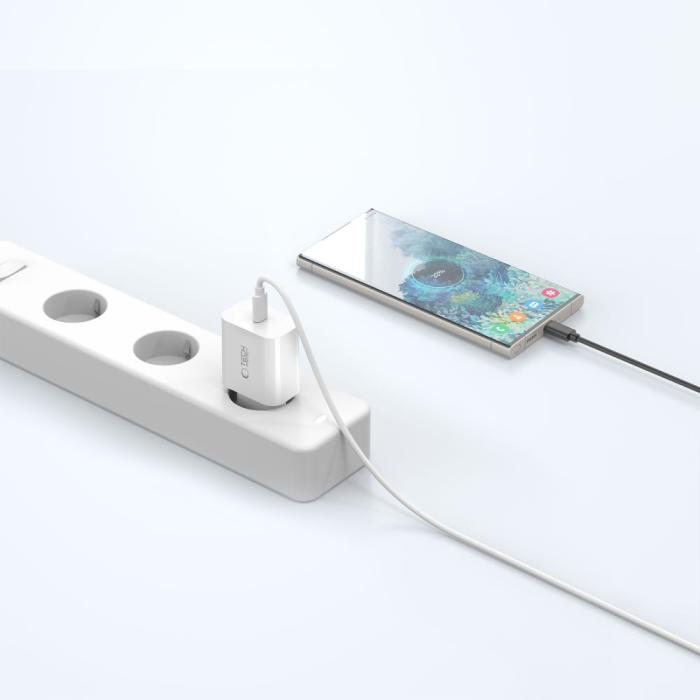 Bild 6, Tech-Protect 20W PD USB-C Väggladdare Vit