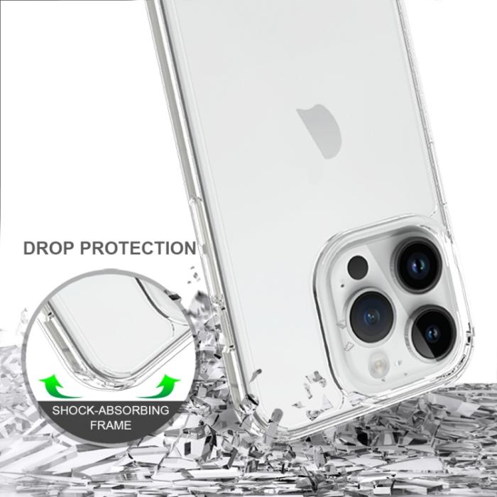 Bild 4, iPhone 15 Pro Skal Akryl/TPU Shockproof Svart