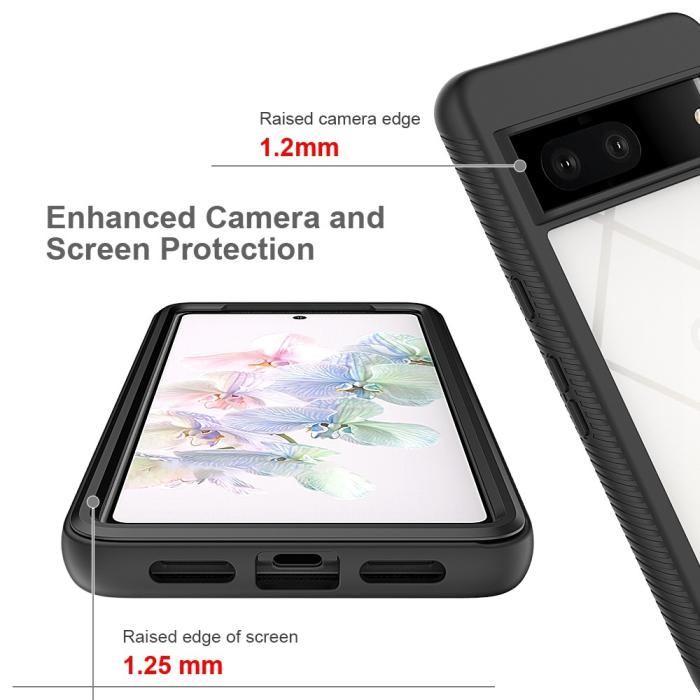 Bild 3, Google Pixel 7 Skal 360 Shockproof Hybrid Svart