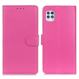 Motorola Moto G100 - Litchi Plånboksfodral - Rosa