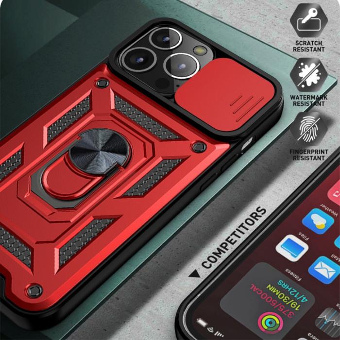 Bild 6, iPhone 13 Pro - CamShield Hybrid Ring Skal - Silver