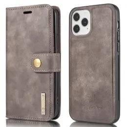 iPhone 13 Pro - DG.MING 2in1 Magnet Fodral / Skal - Grå