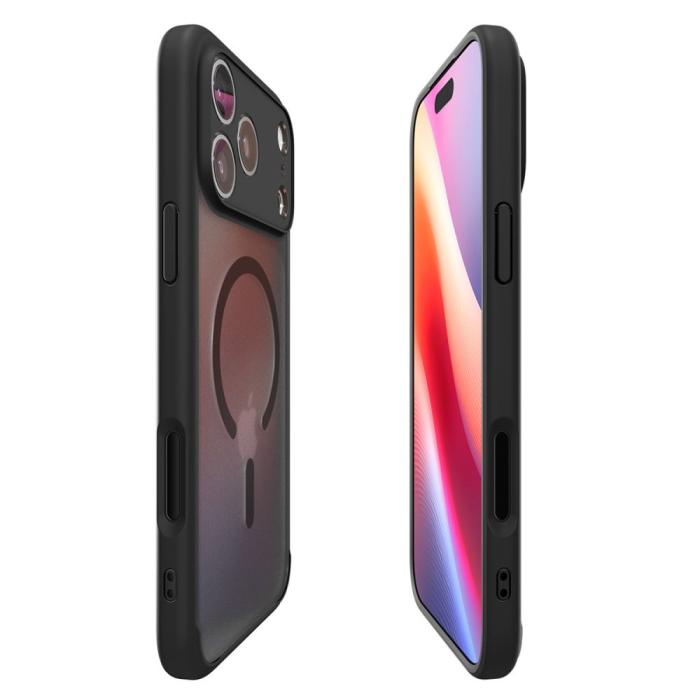 Bild 6, Spigen iPhone 17 Pro Skal MagSafe Ultra Hybrid Frostad Svart