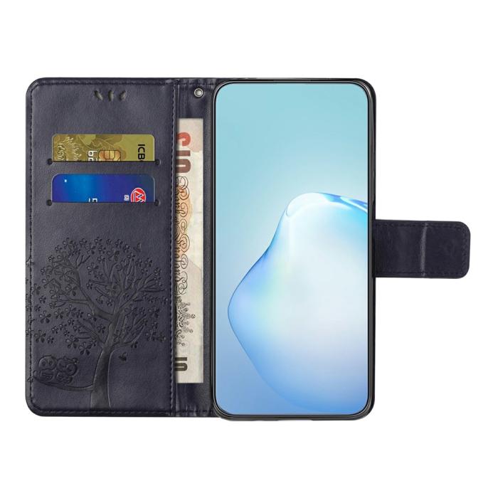 Bild 2, Motorola Moto G86 Power/G86 5G Fodral Träd Tryck Mörk Lila