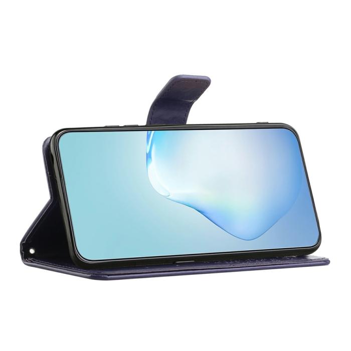 Bild 3, Motorola Moto G86 Power/G86 5G Fodral Träd Tryck Mörk Lila