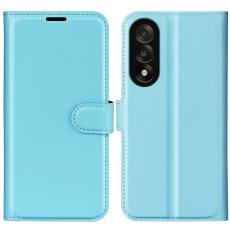 OnePlus Nord 5 5G Fodral Litchi L&auml;der Bl&aring;