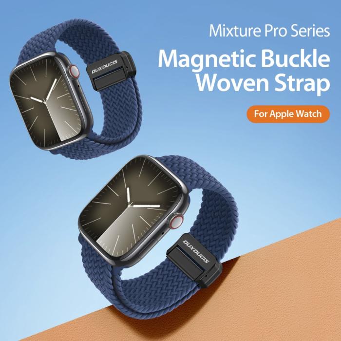 Bild 4, DUX DUCIS Apple Watch 38/40/41 Armband Flätat Blå