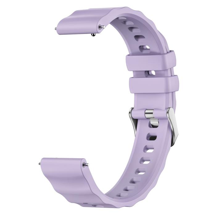 Bild 2, Klockarmband 18 mm Quick Release Wave Silikon Lila