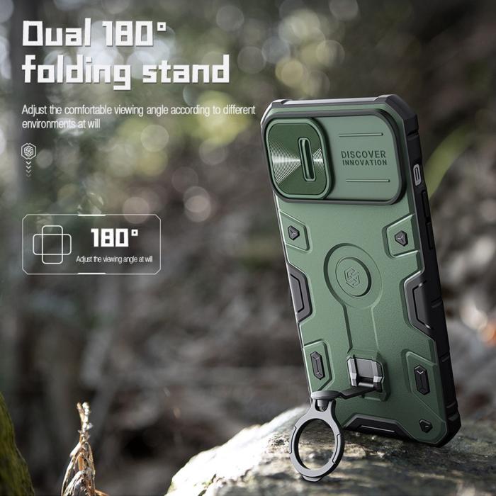 Bild 5, NILLKIN iPhone 14 Plus Skal CamShield Armor Pro Grön