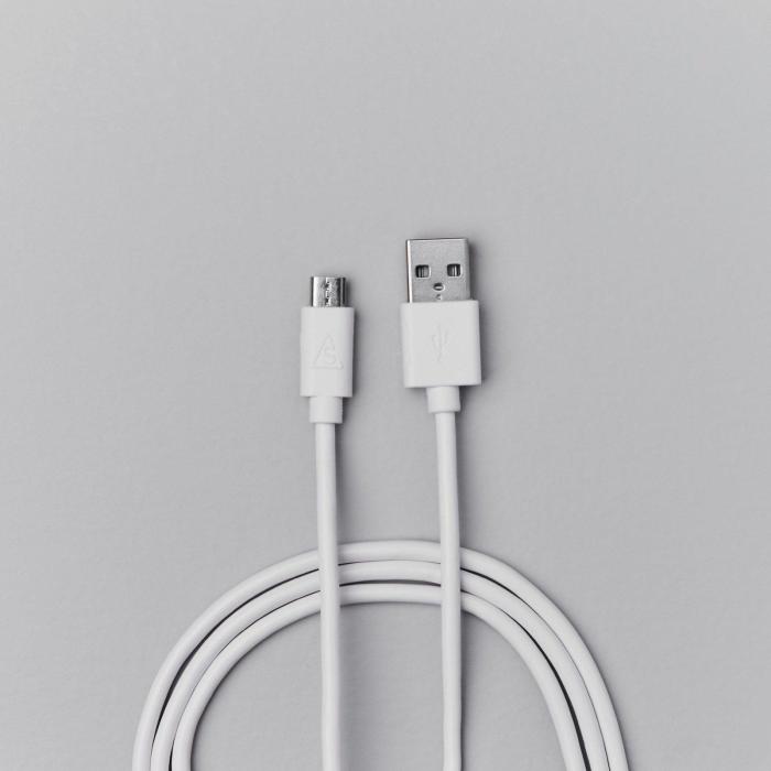 Bild 4, Smartline 2m Micro USB Laddningskabel Vit
