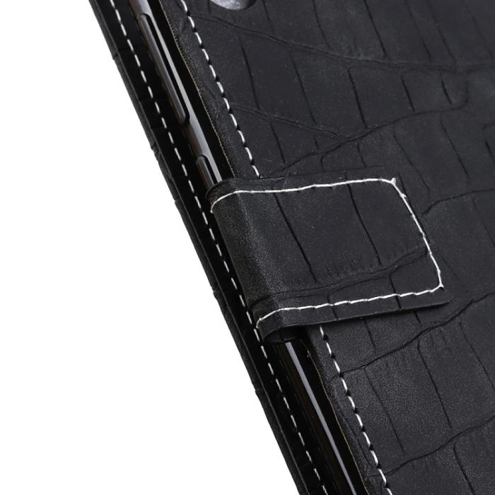 Bild 6, Xiaomi Redmi 10C Fodral Krokodil Textur Svart