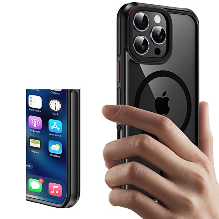 Bild 2, Tech-Protect iPhone 16 Pro Max Skal MagSafe MagHybrid Svart/Röd