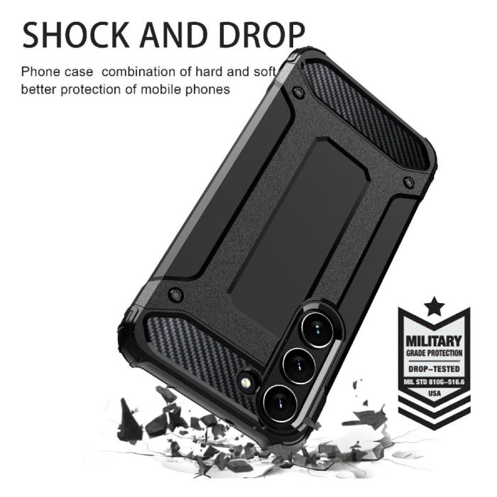 Bild 5, Samsung Galaxy S23 Skal Shockproof Armor Hybrid Guld