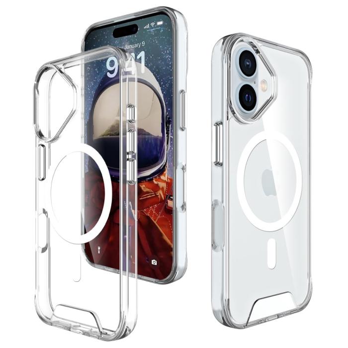 Bild 2, iPhone 16 Plus Skal MagSafe Transparent